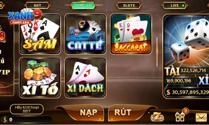 Hướng dẫn tham gia chơi Sâm tại Xanh9