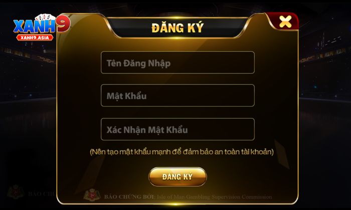 Đăng ký Xanh9 Điền thông tin đăng ký Xanh9 chính xác