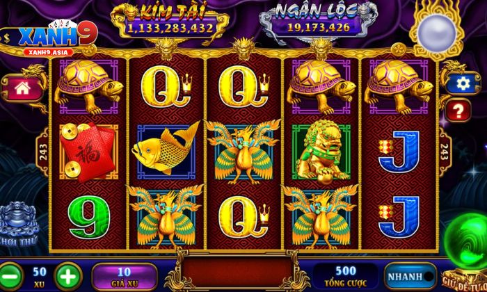 kho báu ngũ long Xanh9 Thông tin cơ bản về slots game Kho Báu Ngũ Long Xanh9