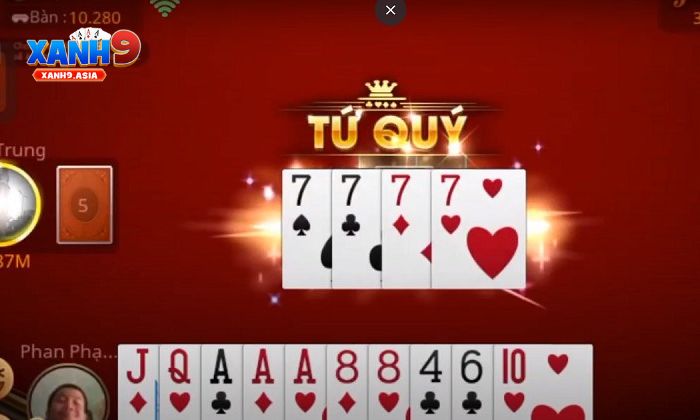 tiến lên miền Nam Xanh9 Giữ bài mạnh đến cuối