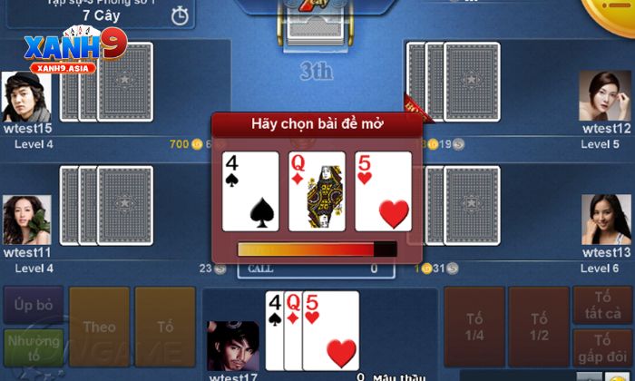 Xì tố Xanh9 Đọc vị đối thủ